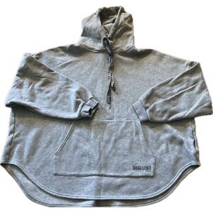 Savage X Fenty Adult's Xssential Oversized Hoodie Gray Medium Sold Out Online
